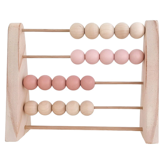 Wood Abacus Toy for Kids Room Desktop Decoration Baby Early Learning Math Educational Toy Natural Wood Nursery Decor